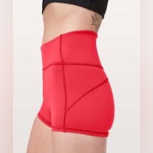 Lululemon in movement shirt, size 6, red